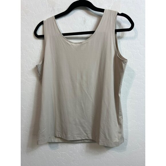 Chico's Sz 2 (US 12/14) Nude Color Tank Top Base Layer - Picture 4 of 5